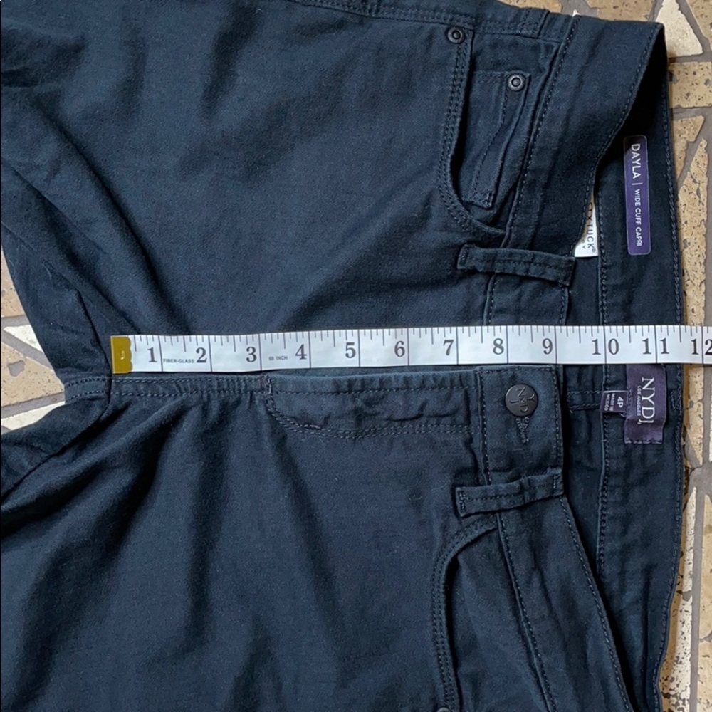 NYDJ Dayla Bottom Cuff Mid Rise Capri Jeans 4P - Picture 10 of 15